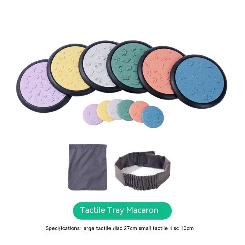 Sensory Tactile Disc Matching Toys Kindergarten Sensory Training Equipment Wood Surf Balance