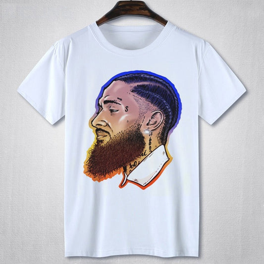 Hip hop white T-shirt
